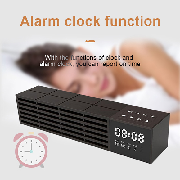 2020 latest Multifunction Clock Bluetooth Speaker with Wireless Charger 4000mAh Power Bank LWS-0818